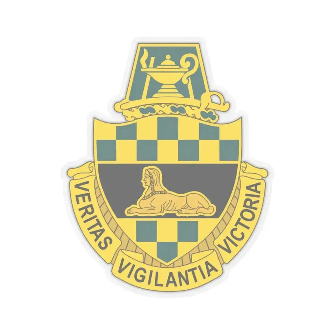 Intelligence Center and School (U.S. Army) STICKER Vinyl Kiss-Cut Decal 6 Inch Transparent - The Sticker Space