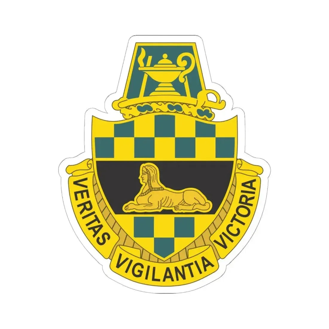 Intelligence Center and School (U.S. Army) STICKER Vinyl Kiss-Cut Decal 6 Inch White - The Sticker Space