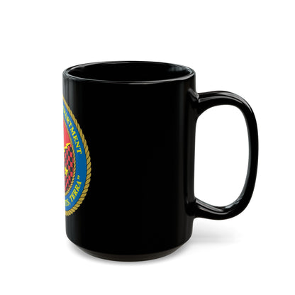 Intelligence Department Tempestus Hostis Terra (USMC) Black Coffee Mug-The Sticker Space