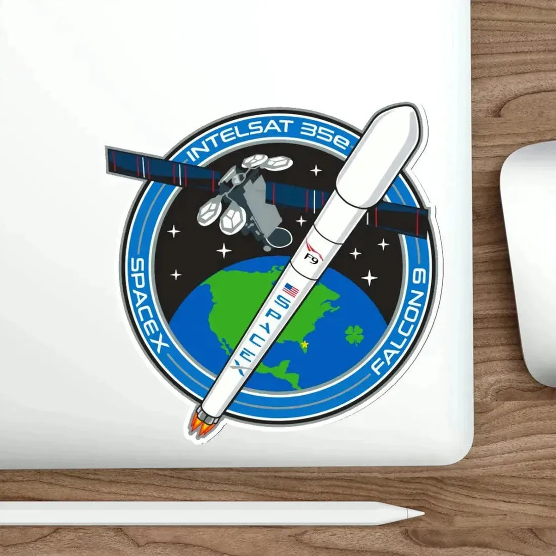 Intelsat 35e (SpaceX) STICKER Vinyl Die-Cut Decal - The Sticker Space
