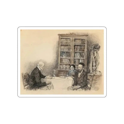 Interior Narratives (2), 1916 (Magazine Illustration) STICKER Vinyl Die-Cut Decal - The Sticker Space