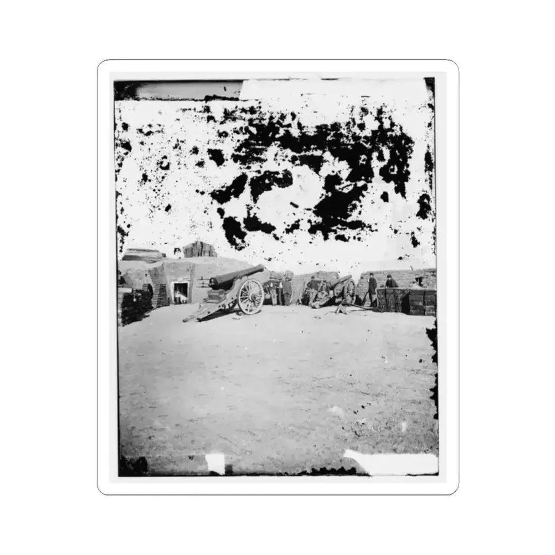Interior of Fort Putnam on Morris Island (U.S. Civil War) STICKER Vinyl Kiss-Cut Decal 2 Inch White - The Sticker Space