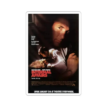 Internal Affairs 1990 Movie Poster - STICKER Vinyl Kiss-Cut Decal 3 Inch White - The Sticker Space