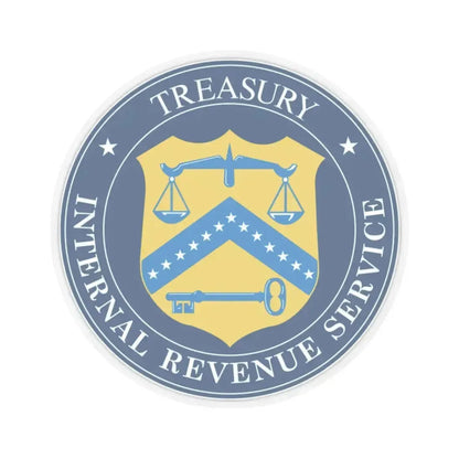 Internal Revenue Service - STICKER Vinyl Kiss-Cut Decal 2 Inch Transparent - The Sticker Space