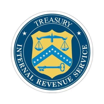 Internal Revenue Service - STICKER Vinyl Kiss-Cut Decal 2 Inch White - The Sticker Space