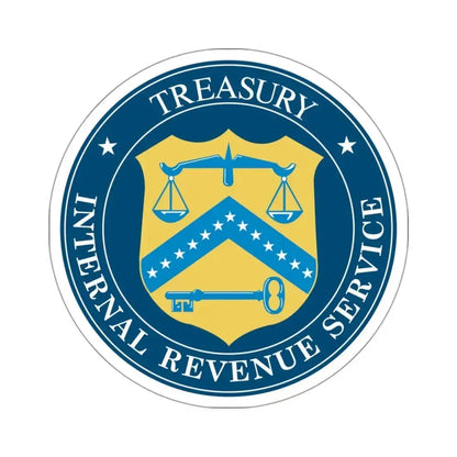 Internal Revenue Service - STICKER Vinyl Kiss-Cut Decal 3 Inch White - The Sticker Space