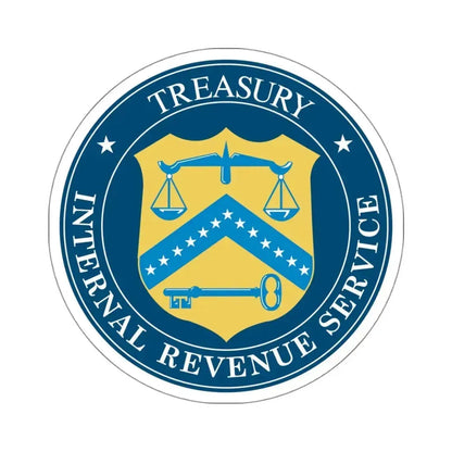 Internal Revenue Service - STICKER Vinyl Kiss-Cut Decal 4 Inch White - The Sticker Space