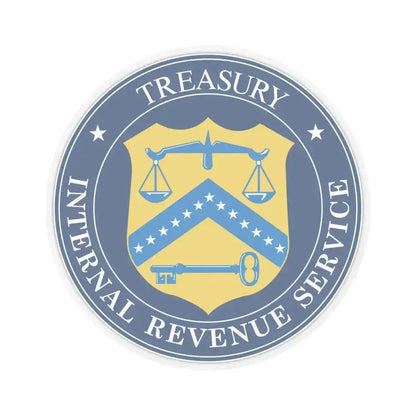 Internal Revenue Service - STICKER Vinyl Kiss-Cut Decal 6 Inch Transparent - The Sticker Space