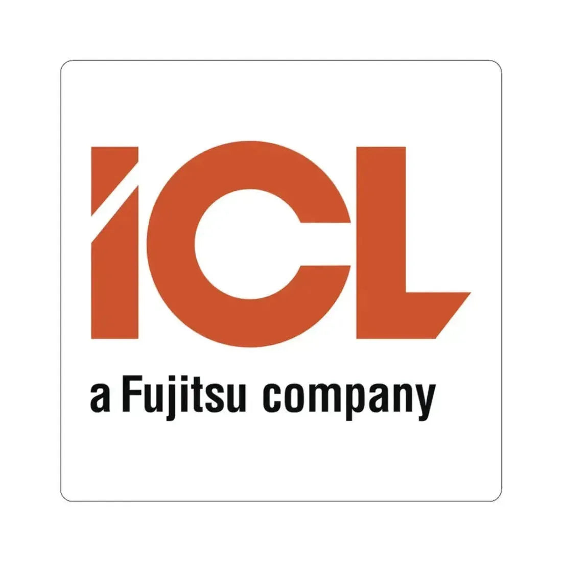 International Computers Limited (Logo) STICKER Vinyl Kiss-Cut Decal 3 Inch White - The Sticker Space