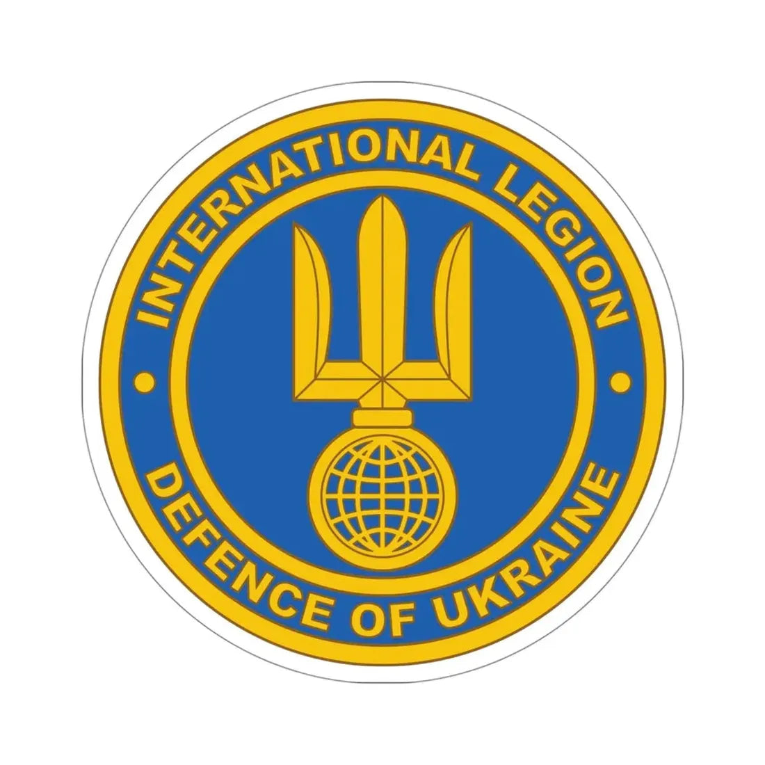 International Legion of Territorial Defense of Ukraine STICKER Vinyl Die-Cut Decal - The Sticker Space