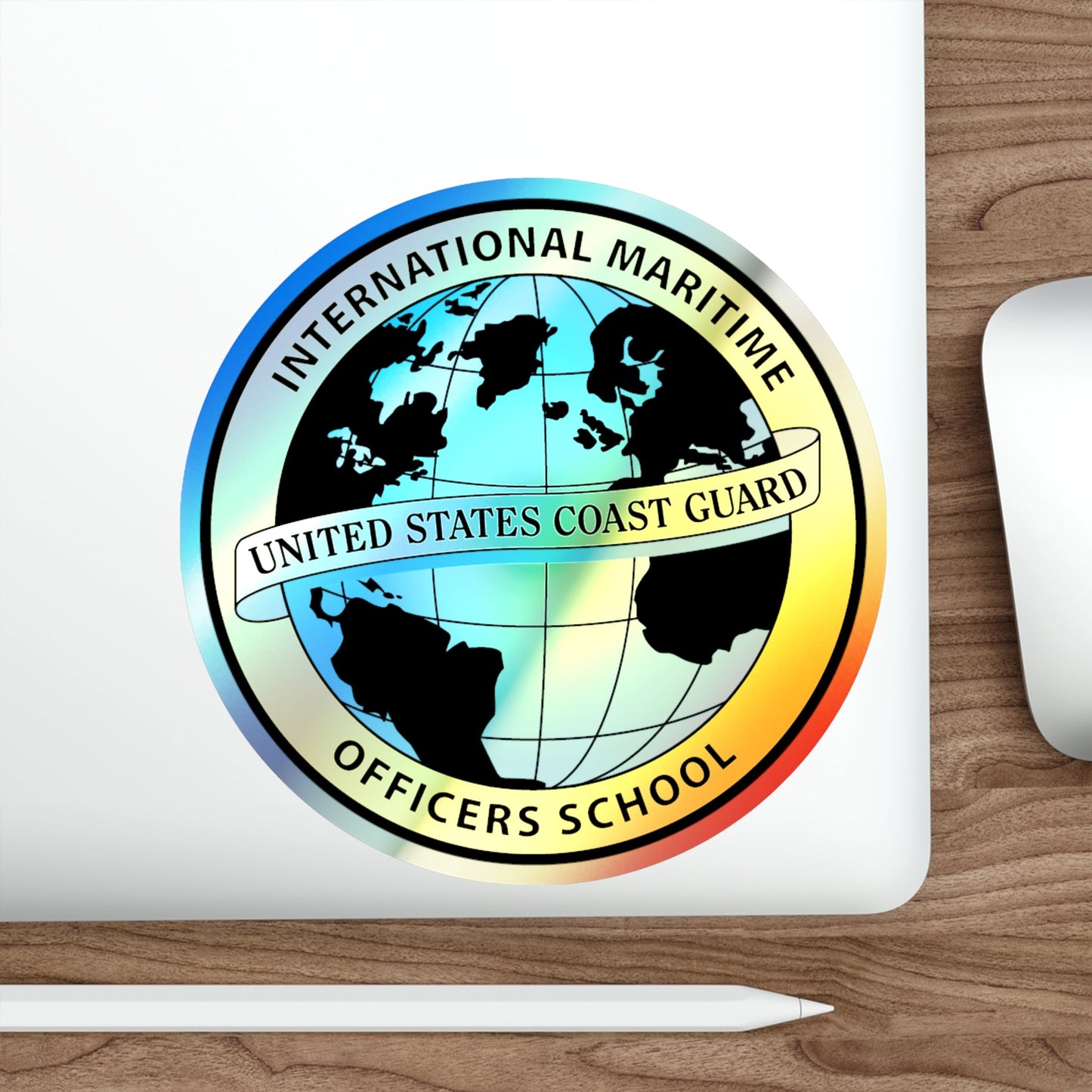 International Maritime Officers School USCG (U.S. Coast Guard) Holographic STICKER Die-Cut Vinyl Decal-The Sticker Space