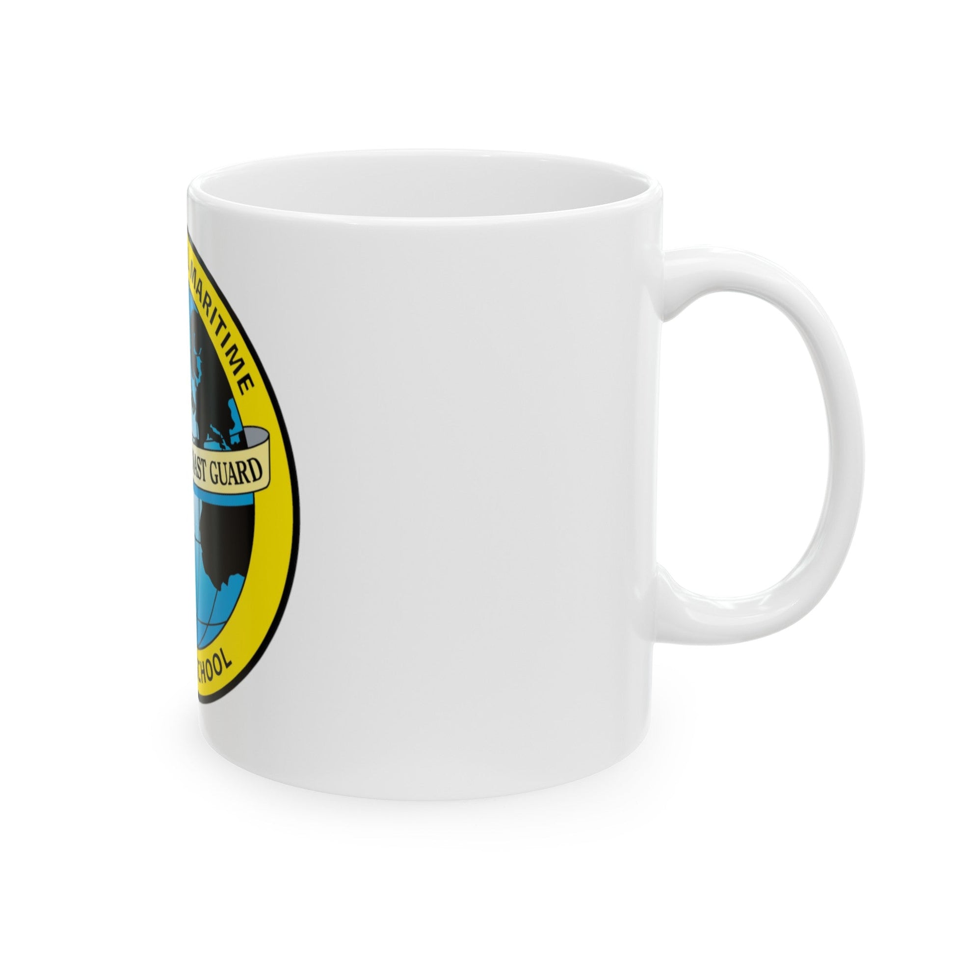 International Maritime Officers School USCG (U.S. Coast Guard) White Coffee Mug-The Sticker Space