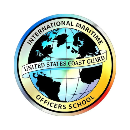 International Maritime Officers School USCG (U.S. Coast Guard) Holographic STICKER Die-Cut Vinyl Decal 2 Inch Holographic - The Sticker Space
