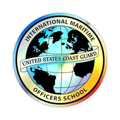 International Maritime Officers School USCG (U.S. Coast Guard) Holographic STICKER Die-Cut Vinyl Decal 3 Inch Holographic - The Sticker Space