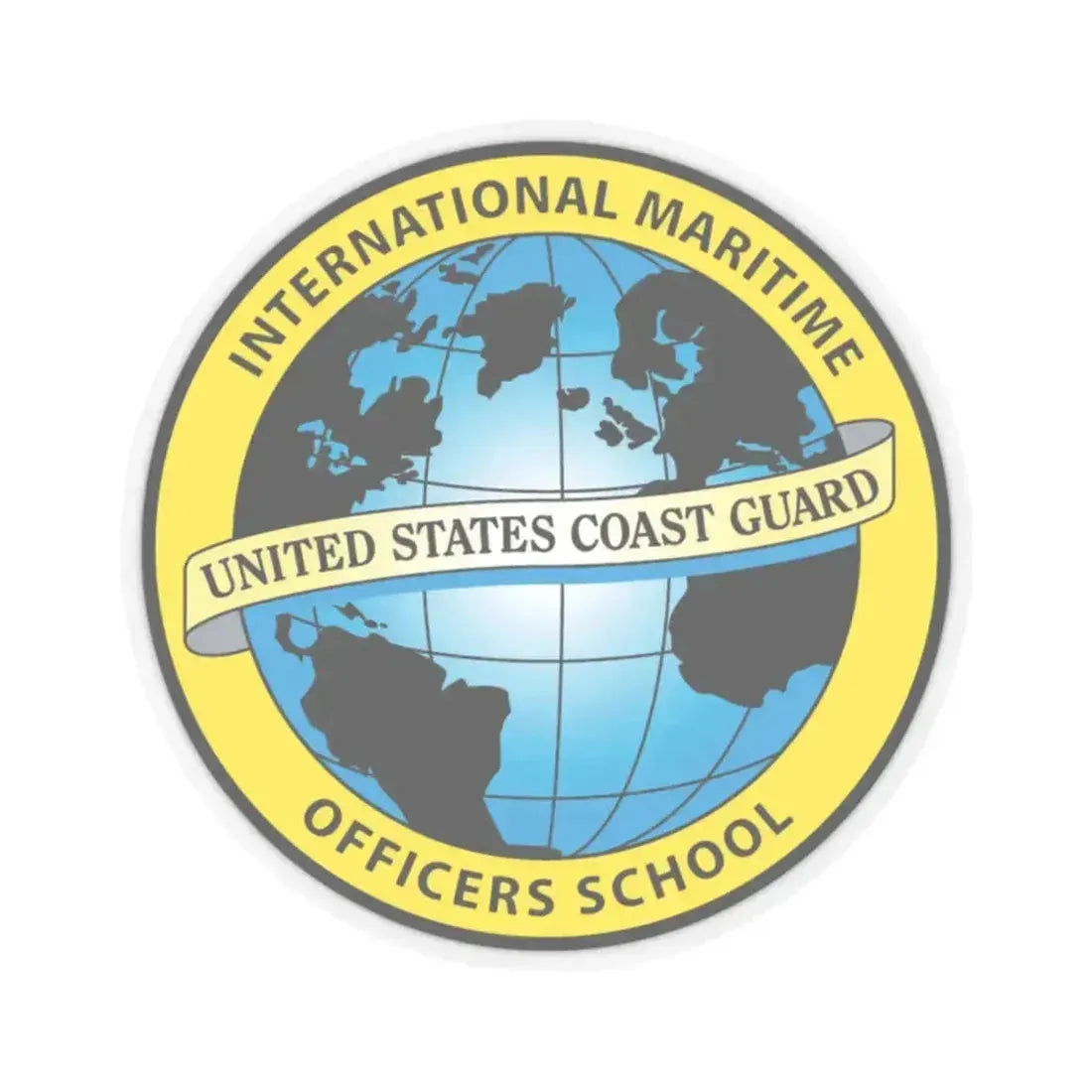 International Maritime Officers School USCG (U.S. Coast Guard) STICKER Vinyl Kiss-Cut Decal 2 Inch Transparent - The Sticker Space
