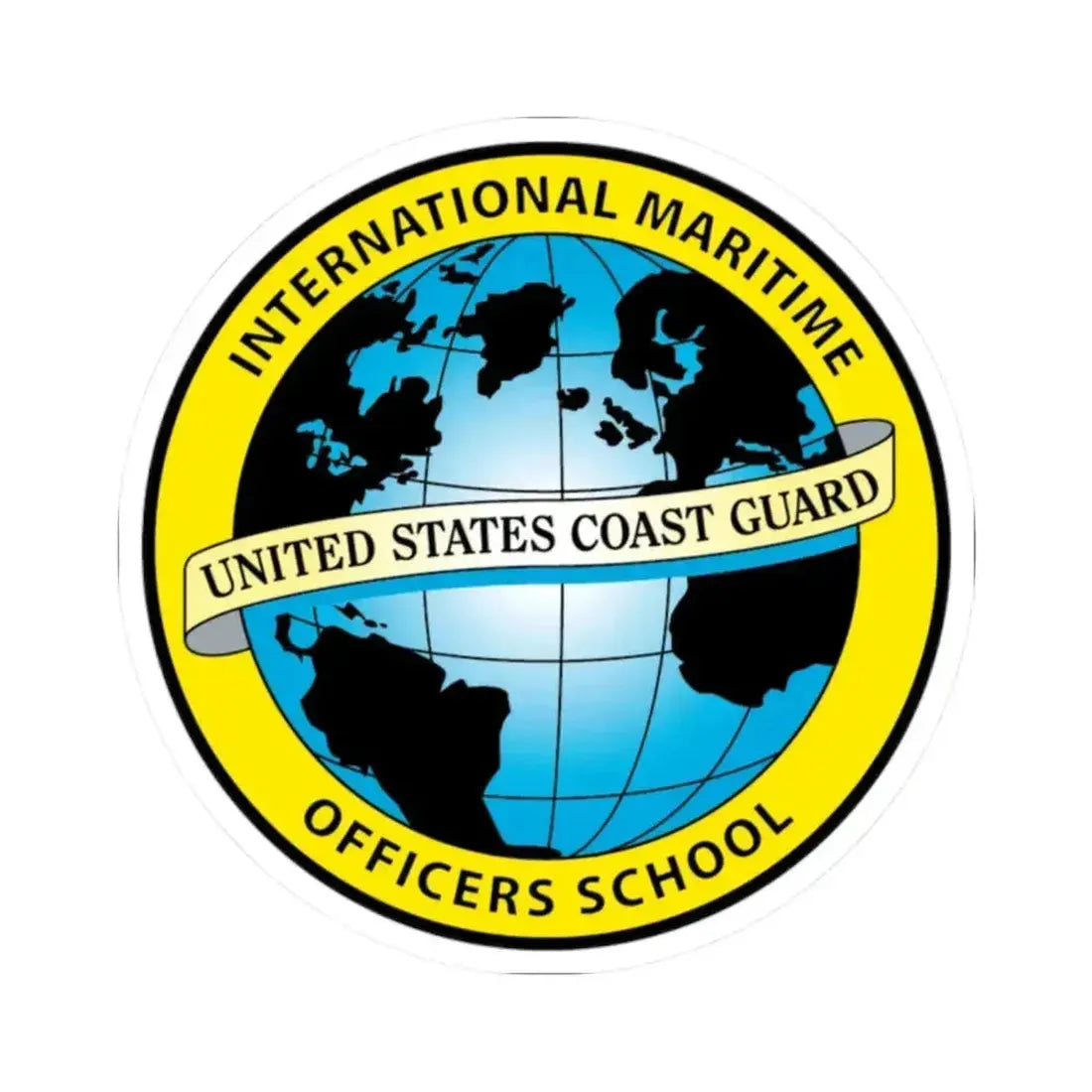 International Maritime Officers School USCG (U.S. Coast Guard) STICKER Vinyl Kiss-Cut Decal 2 Inch White - The Sticker Space