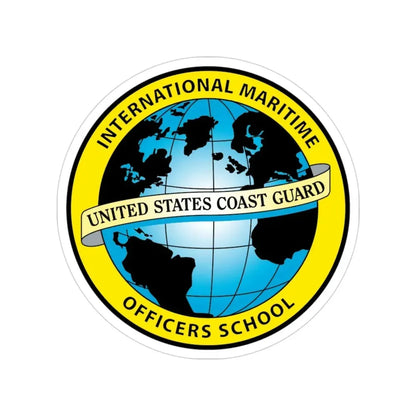International Maritime Officers School USCG (U.S. Coast Guard) Transparent STICKER Die-Cut Vinyl Decal 3 Inch - The Sticker Space