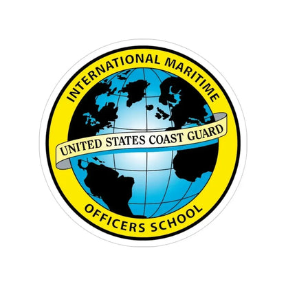 International Maritime Officers School USCG (U.S. Coast Guard) Transparent STICKER Die-Cut Vinyl Decal 4 Inch - The Sticker Space
