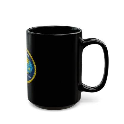 International Port Security Program USCG (U.S. Coast Guard) Black Coffee Mug-The Sticker Space