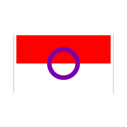 Intersex Indonesian Flag (Indonesia) STICKER Vinyl Kiss-Cut Decal 2 Inch White - The Sticker Space