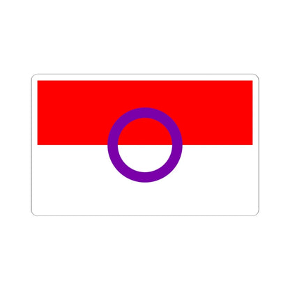 Intersex Indonesian Flag (Indonesia) STICKER Vinyl Kiss-Cut Decal 6 Inch White - The Sticker Space
