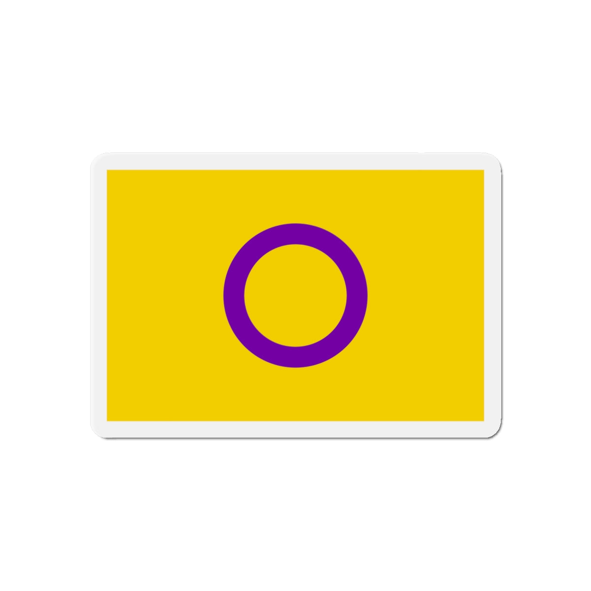 Intersex Pride Flag - Die-Cut Magnet-6 × 6"-The Sticker Space