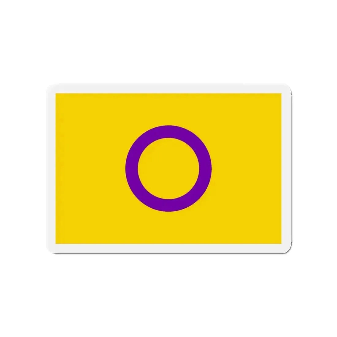 Intersex Pride Flag - Refrigerator Magnet 3 Inch - The Sticker Space