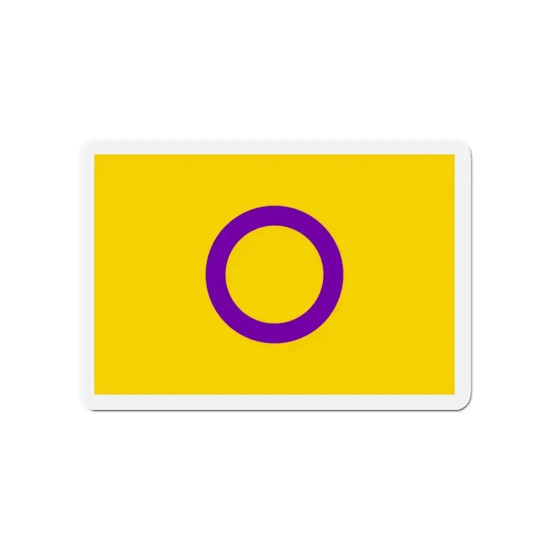 Intersex Pride Flag - Refrigerator Magnet 4 Inch - The Sticker Space