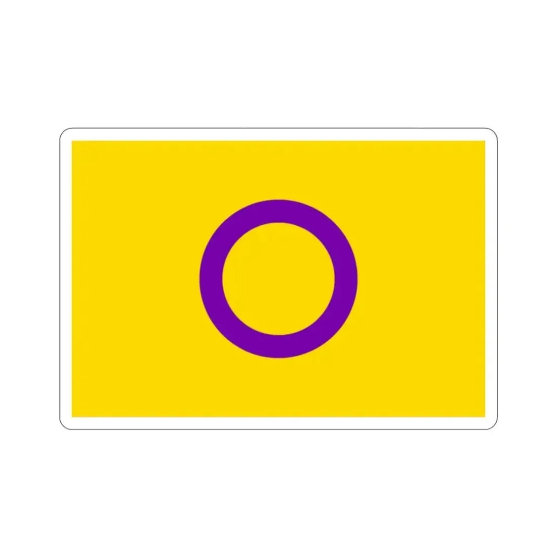 Intersex Pride Flag STICKER Vinyl Die-Cut Decal 2 Inch - The Sticker Space