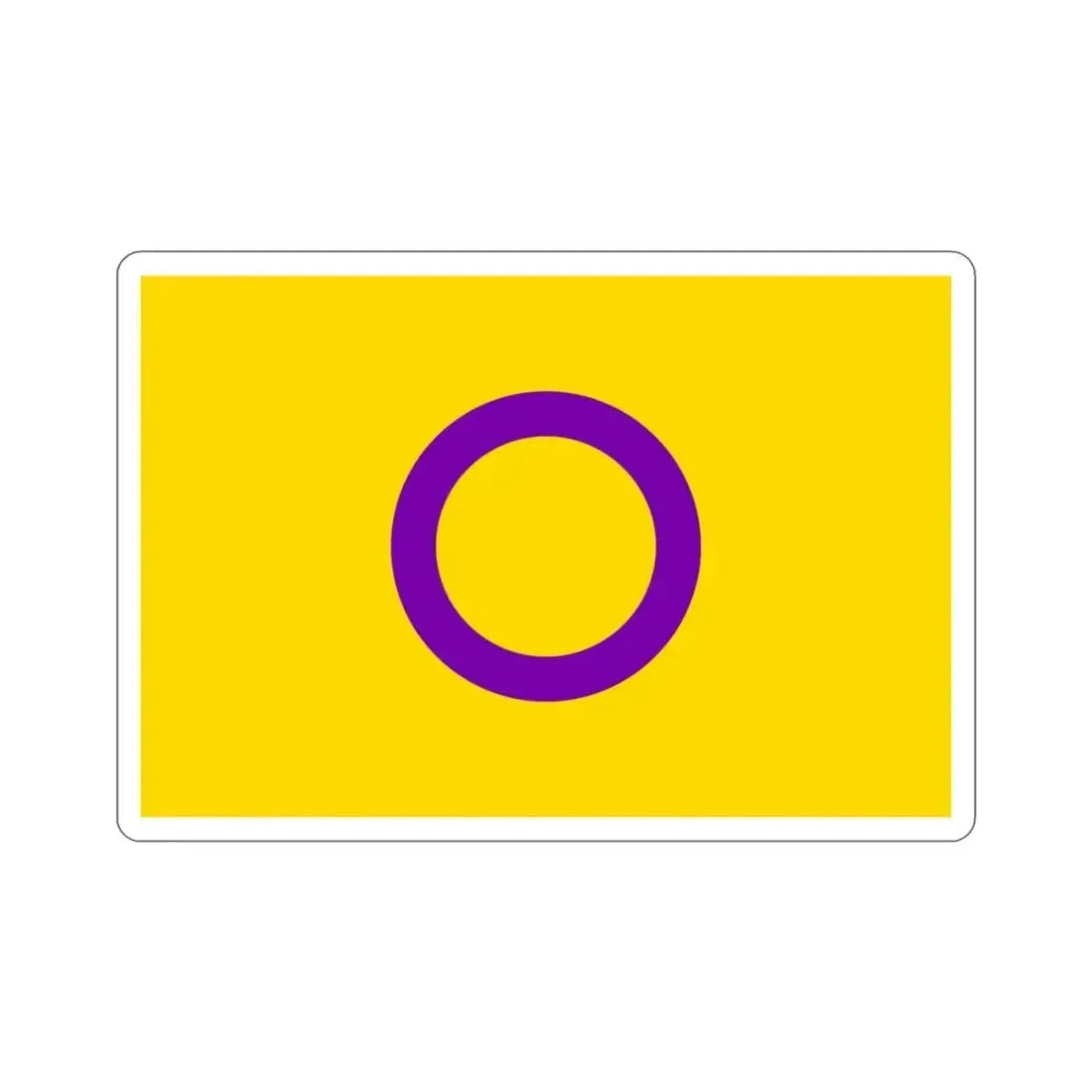 Intersex Pride Flag STICKER Vinyl Die-Cut Decal 3 Inch - The Sticker Space
