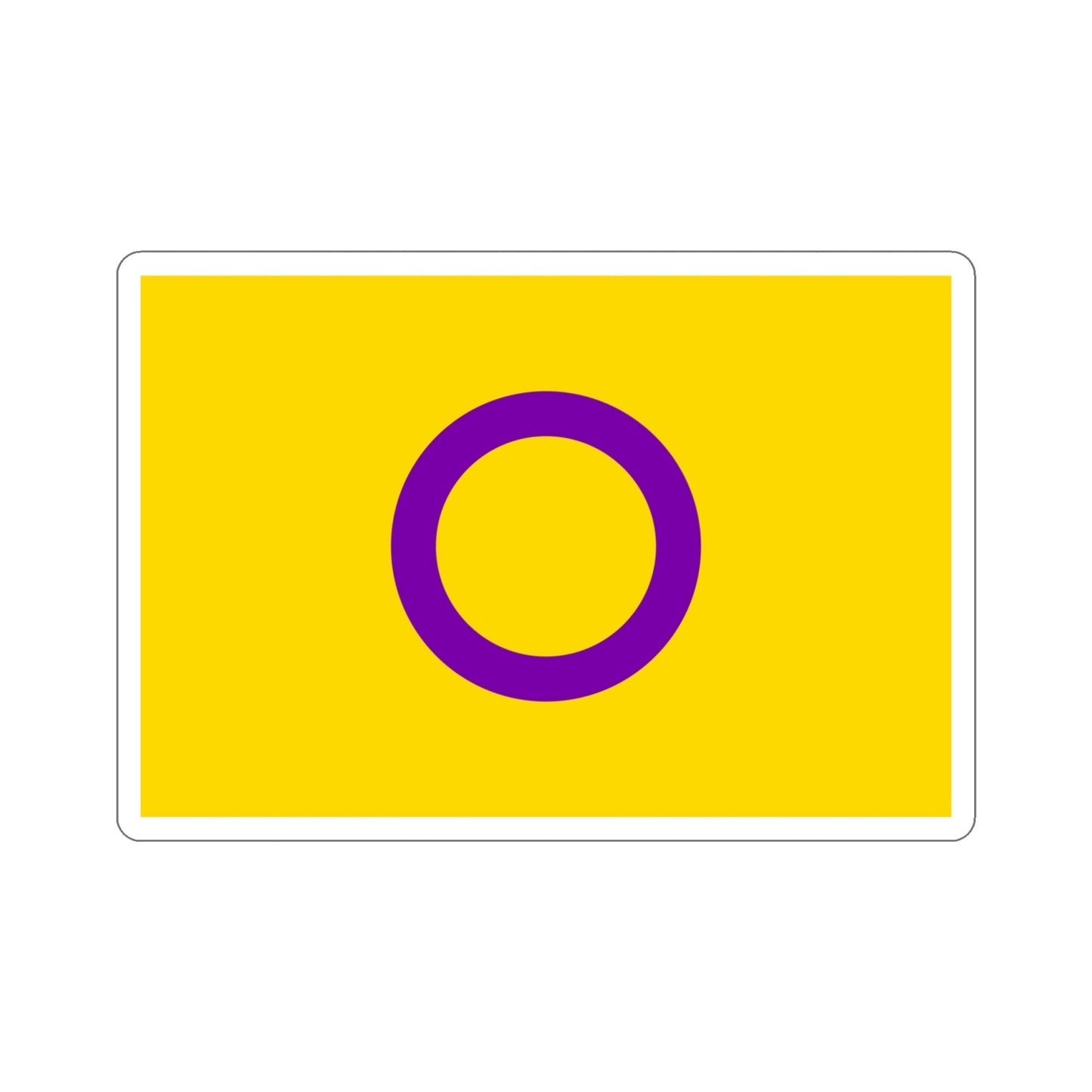 Intersex Pride Flag STICKER Vinyl Die-Cut Decal-4 Inch-The Sticker Space