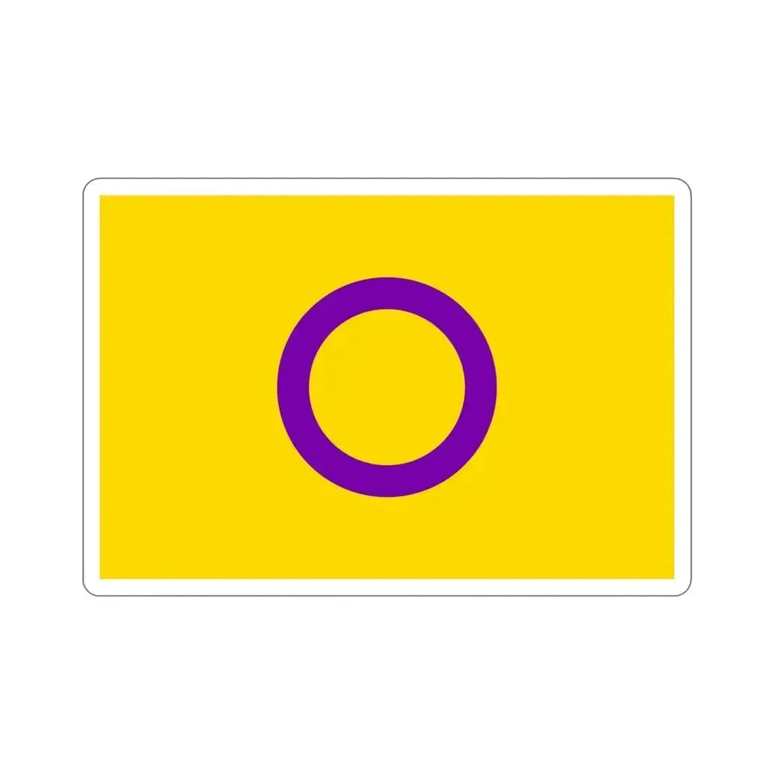 Intersex Pride Flag STICKER Vinyl Die-Cut Decal 5 Inch - The Sticker Space
