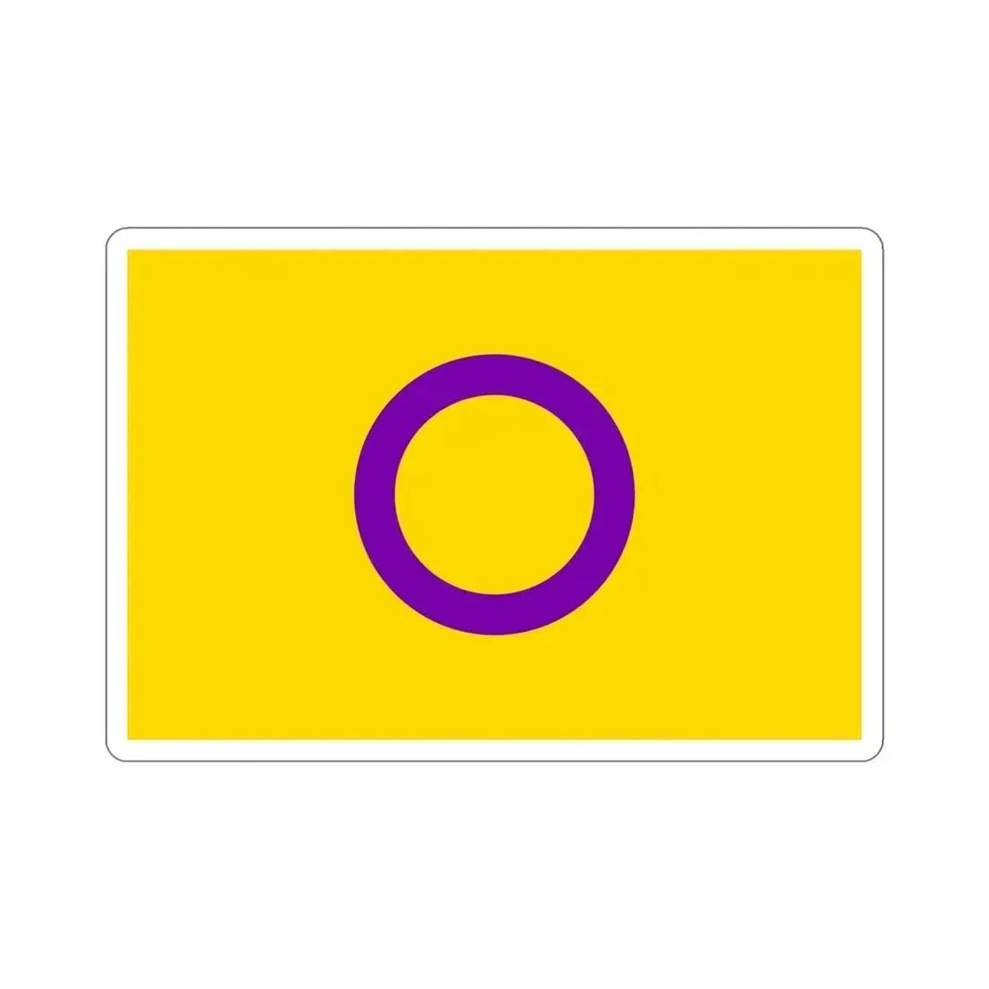 Intersex Pride Flag STICKER Vinyl Die-Cut Decal 6 Inch - The Sticker Space