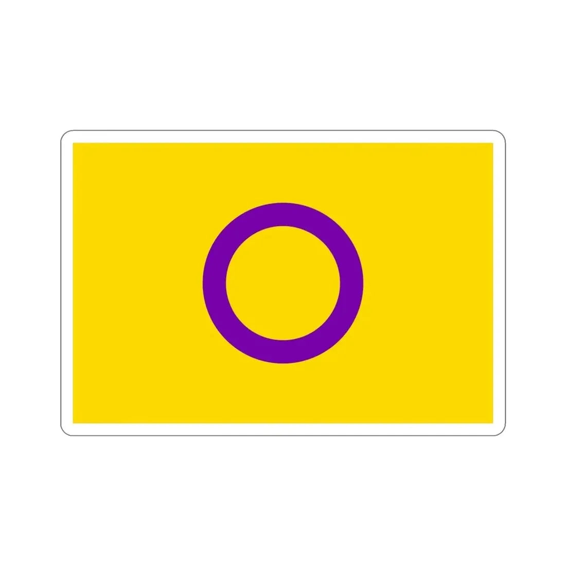 Intersex Pride Flag STICKER Vinyl Die-Cut Decal - The Sticker Space