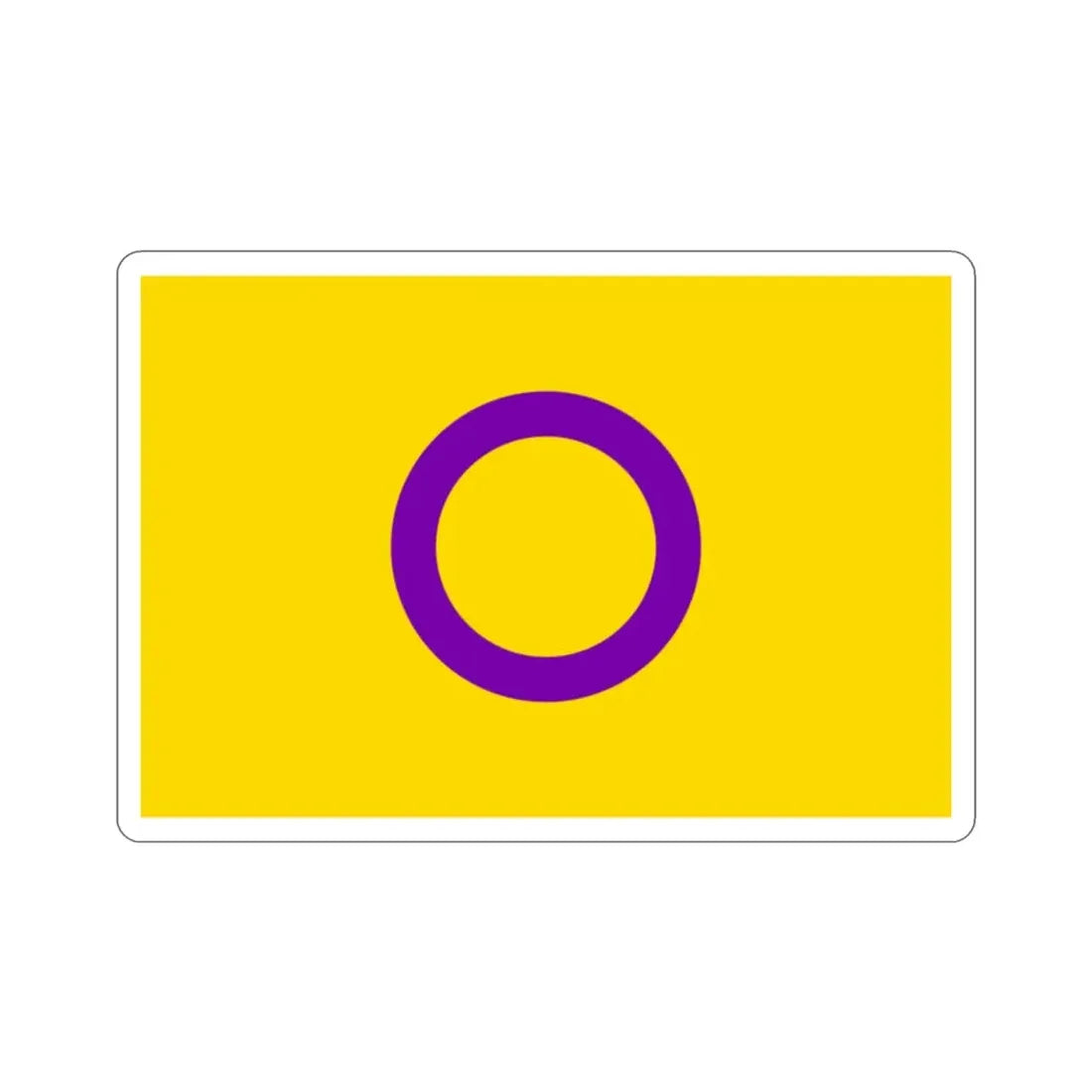 Intersex Pride Flag STICKER Vinyl Die-Cut Decal - The Sticker Space