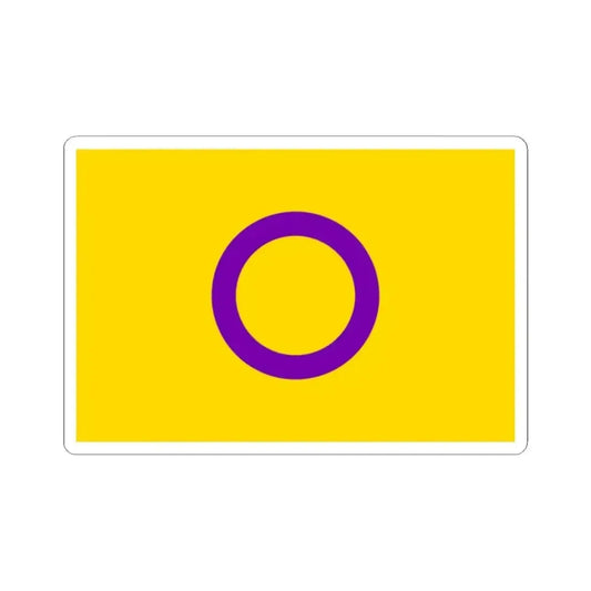 Intersex Pride Flag - STICKER Vinyl Kiss-Cut Decal 2 Inch White - The Sticker Space