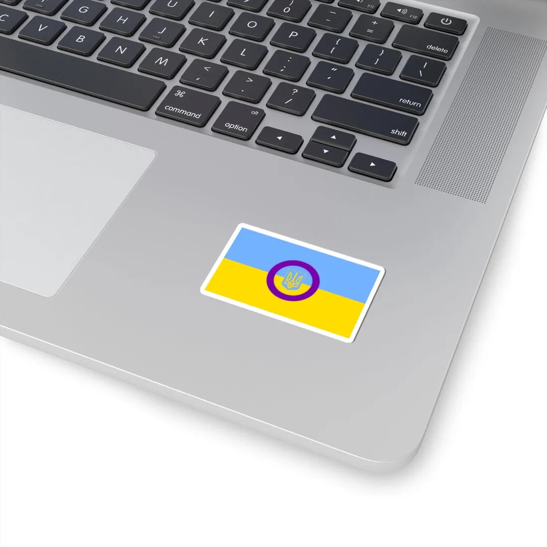 Intersex Ukrainian Flag (Ukraine) STICKER Vinyl Kiss-Cut Decal - The Sticker Space