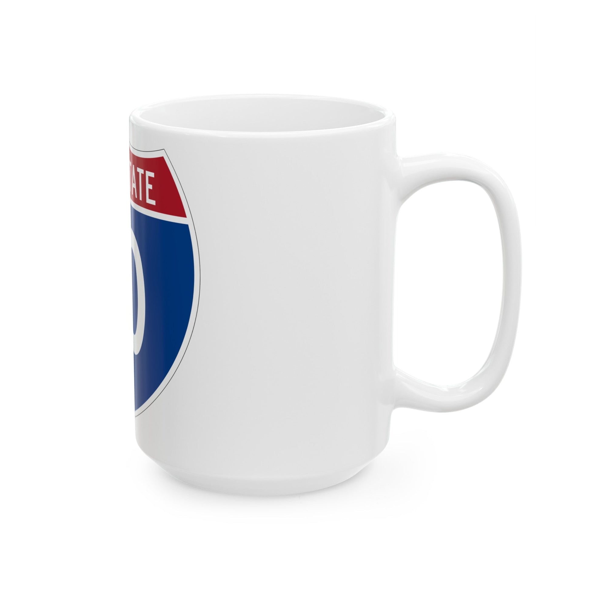 Interstate 10 (U.S. Highways) White Coffee Mug-The Sticker Space