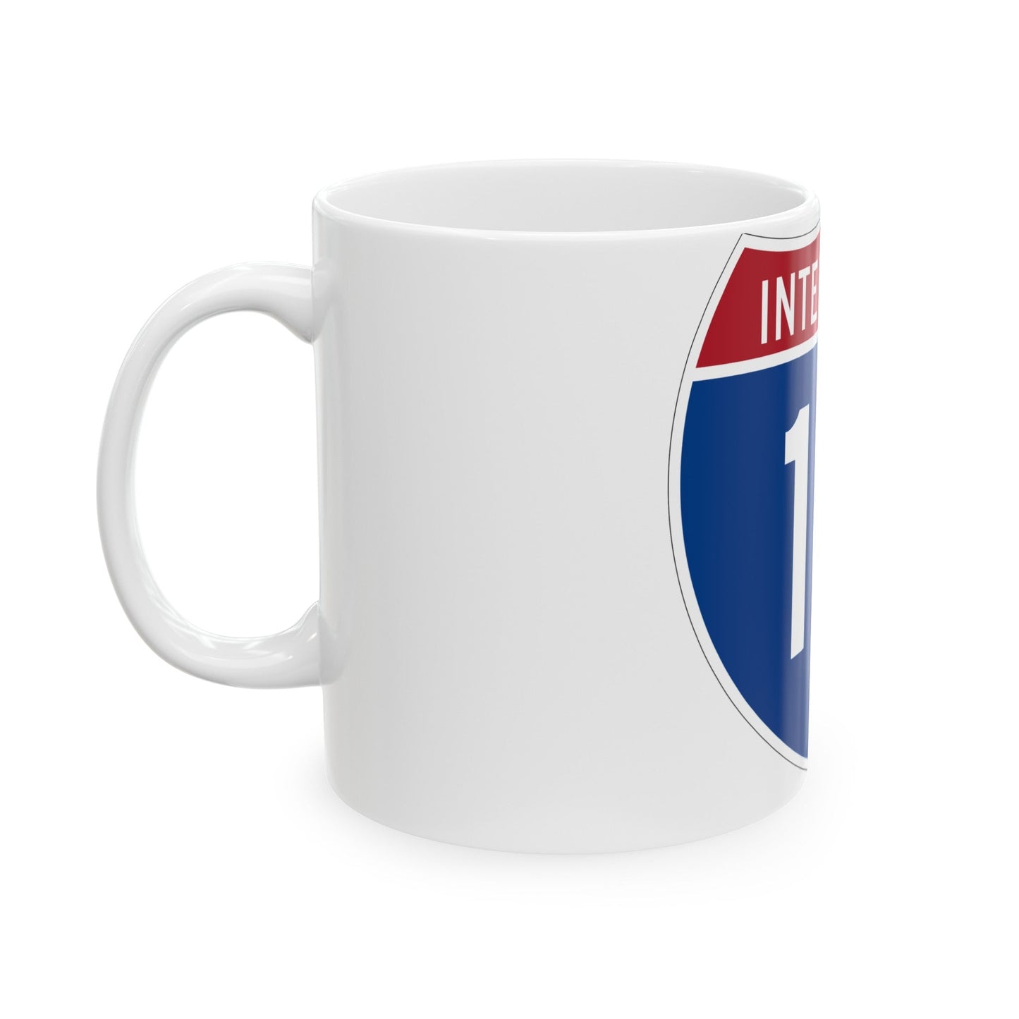 Interstate 10 (U.S. Highways) White Coffee Mug-The Sticker Space