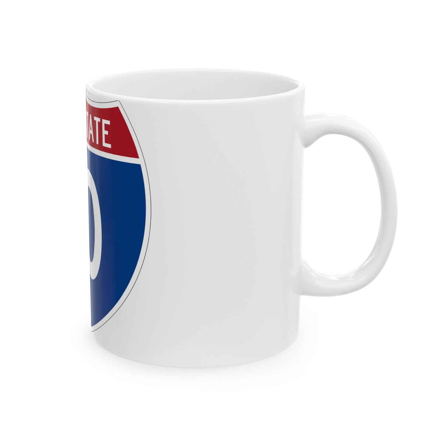 Interstate 10 (U.S. Highways) White Coffee Mug-The Sticker Space