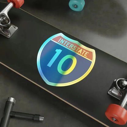 Interstate 10 (U.S. Highways) Holographic STICKER Die-Cut Vinyl Decal - The Sticker Space