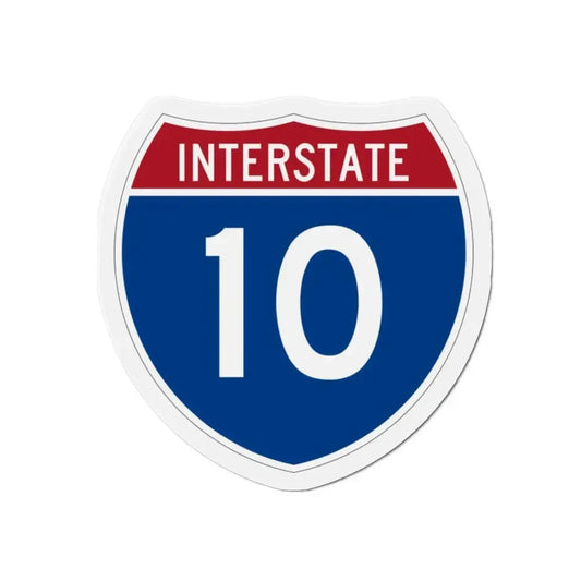 Interstate 10 (U.S. Highways) Refrigerator Magnet 2 Inch - The Sticker Space