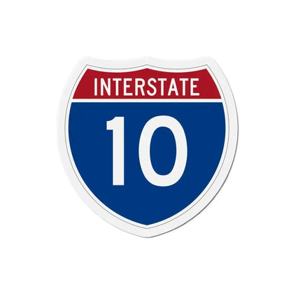Interstate 10 (U.S. Highways) Refrigerator Magnet 5 Inch - The Sticker Space