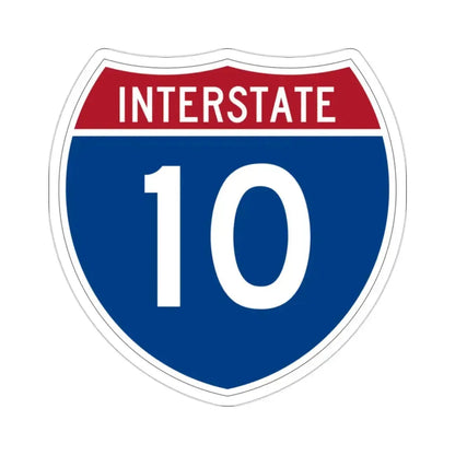 Interstate 10 (U.S. Highways) STICKER Vinyl Die-Cut Decal 2 Inch - The Sticker Space