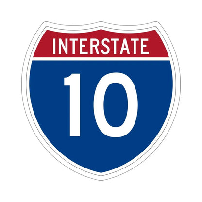 Interstate 10 (U.S. Highways) STICKER Vinyl Die-Cut Decal - The Sticker Space