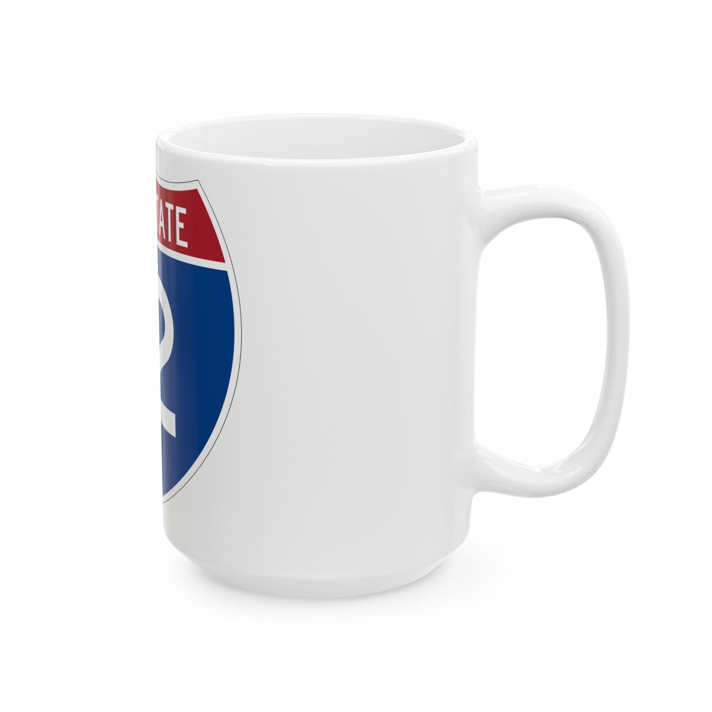 Interstate 12 (U.S. Highways) White Coffee Mug-The Sticker Space