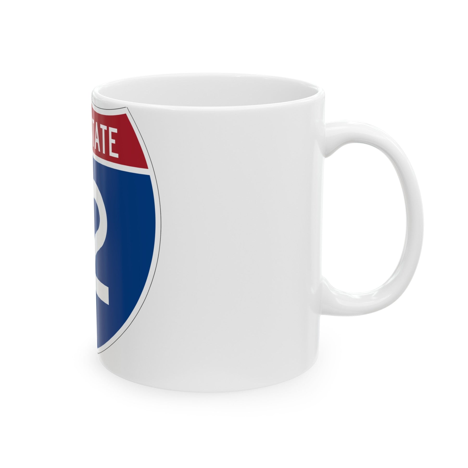 Interstate 12 (U.S. Highways) White Coffee Mug-The Sticker Space