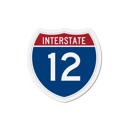 Interstate 12 (U.S. Highways) Refrigerator Magnet - The Sticker Space