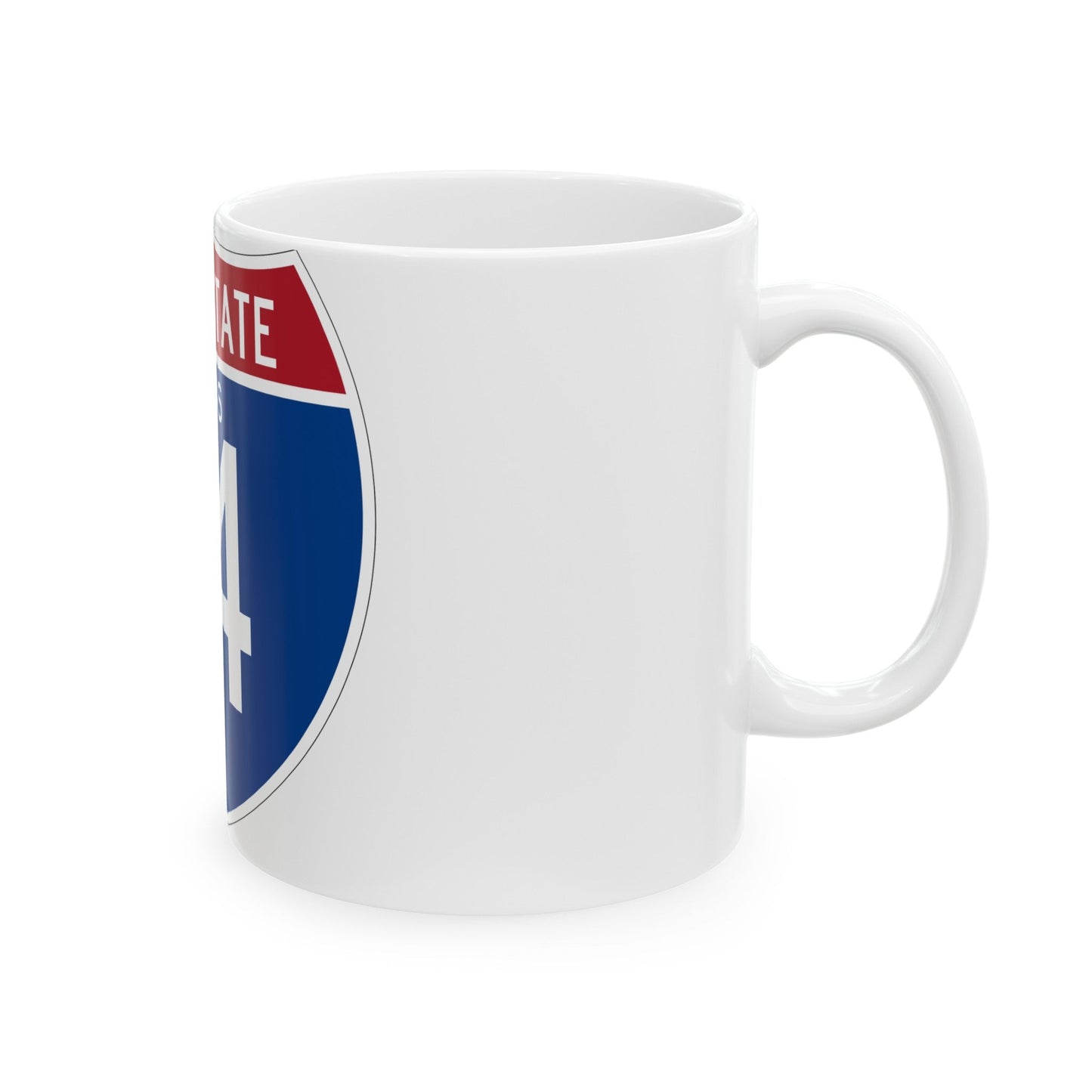 Interstate 14 (U.S. Highways) White Coffee Mug-The Sticker Space