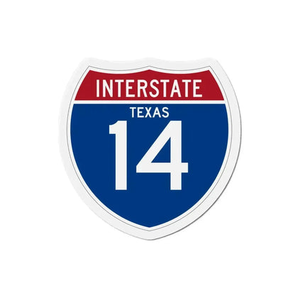 Interstate 14 (U.S. Highways) Refrigerator Magnet 4 Inch - The Sticker Space